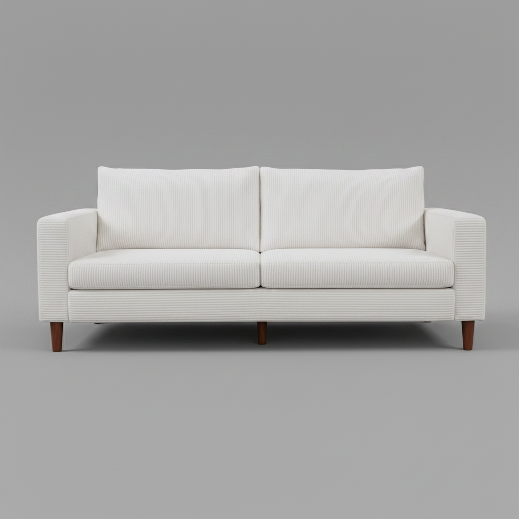 Traditional beige sofa